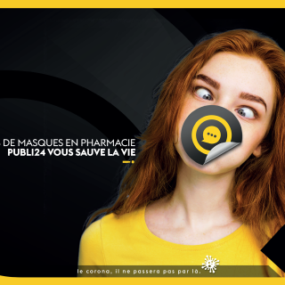 Plus de masques en pharmacie... Publi24 vous sauve la vie